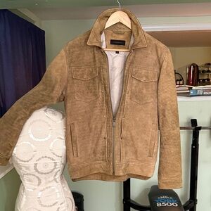 John Varvatos, Tan Suede Jacket